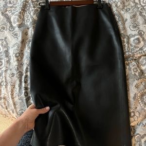 Leather skirt,barely worn in a great condition.Fits size S and XS
